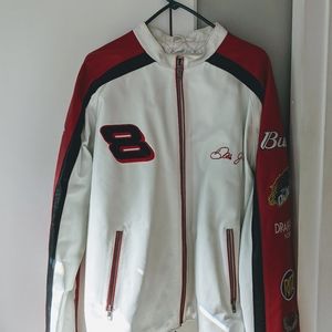 VINTAGE NASCAR Dale Jr leather jacket!